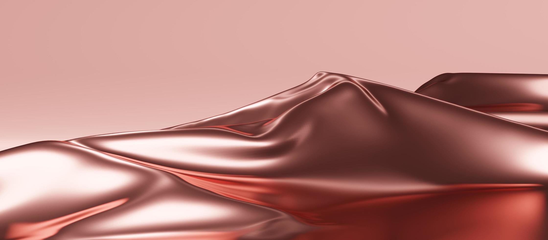 luxury silk golden on empty plinth gallery background shelf golden backdrop 3d illustration photo