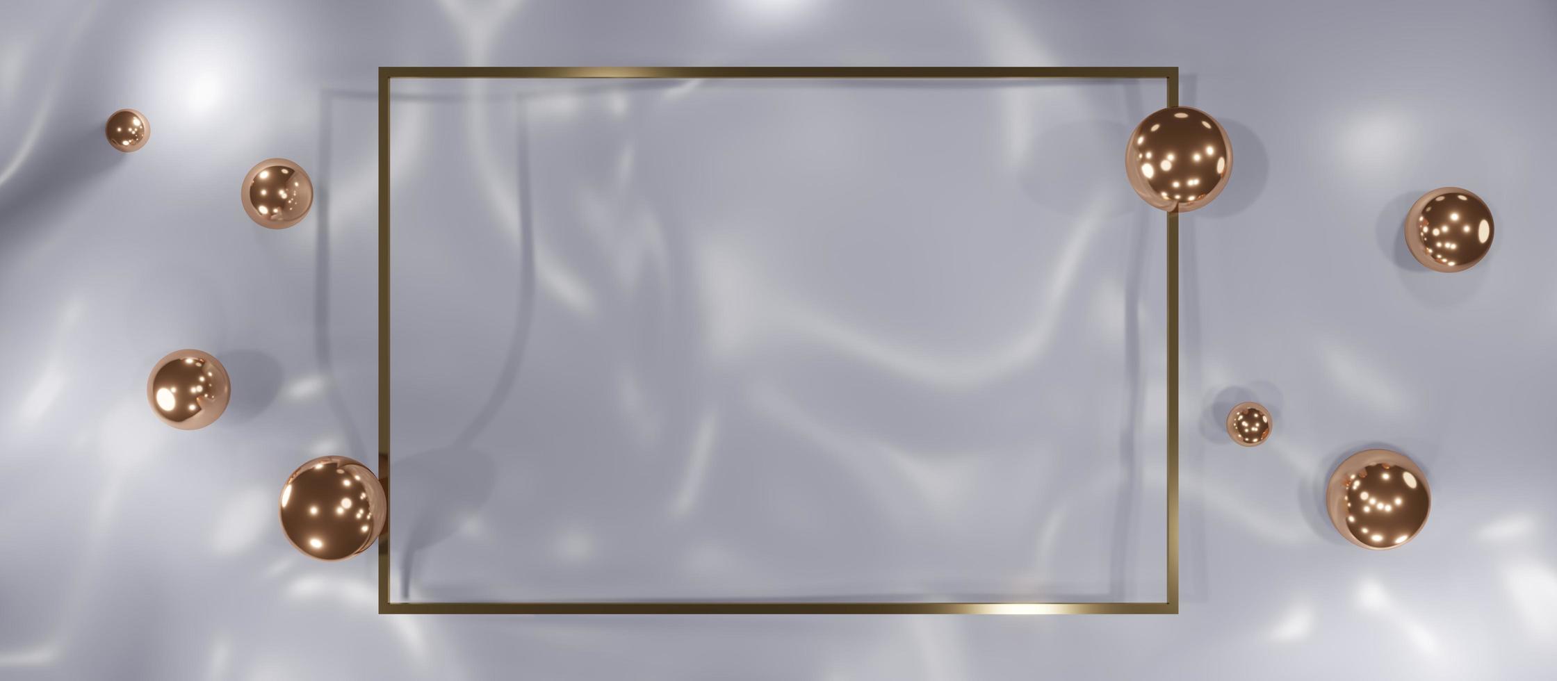 glitter frame background on the wrinkled fabric surface For pasting text and content 3D illustrations photo