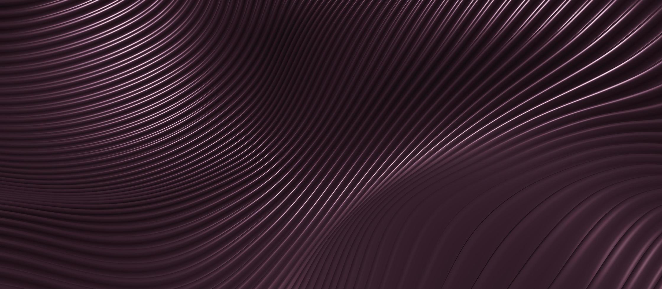 Wave background parallel lines waves of plastic twisted curves 3D illustration photo