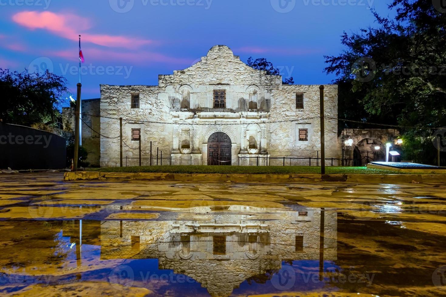 The Historic Alamo at twilight, San Antonio, Texas photo