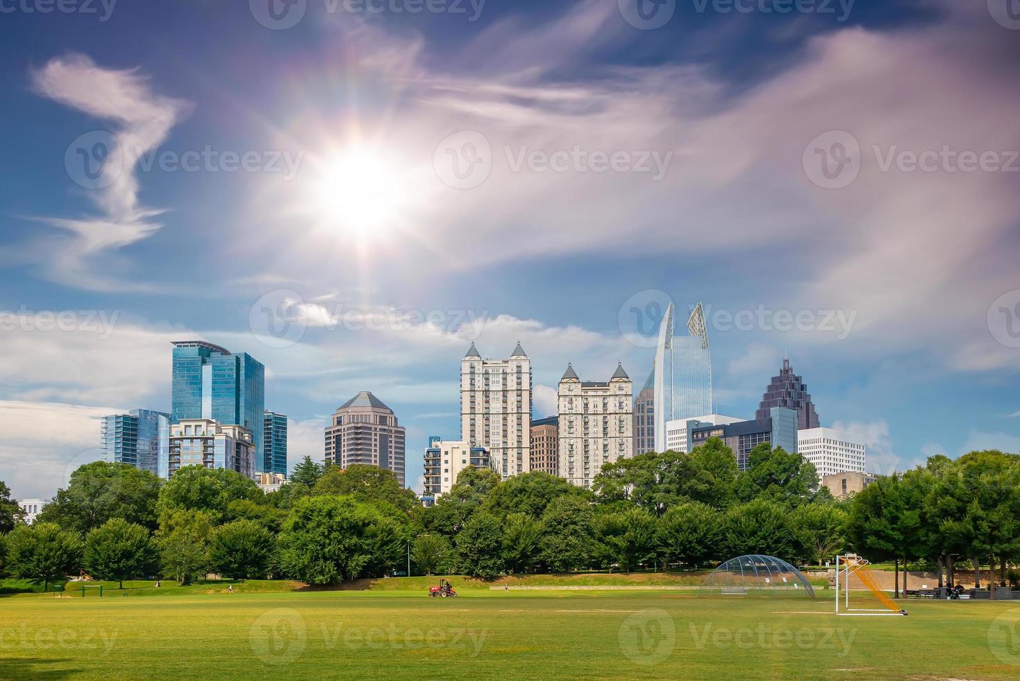 Piedmont Park in Downtown Atlanta city in USA photo