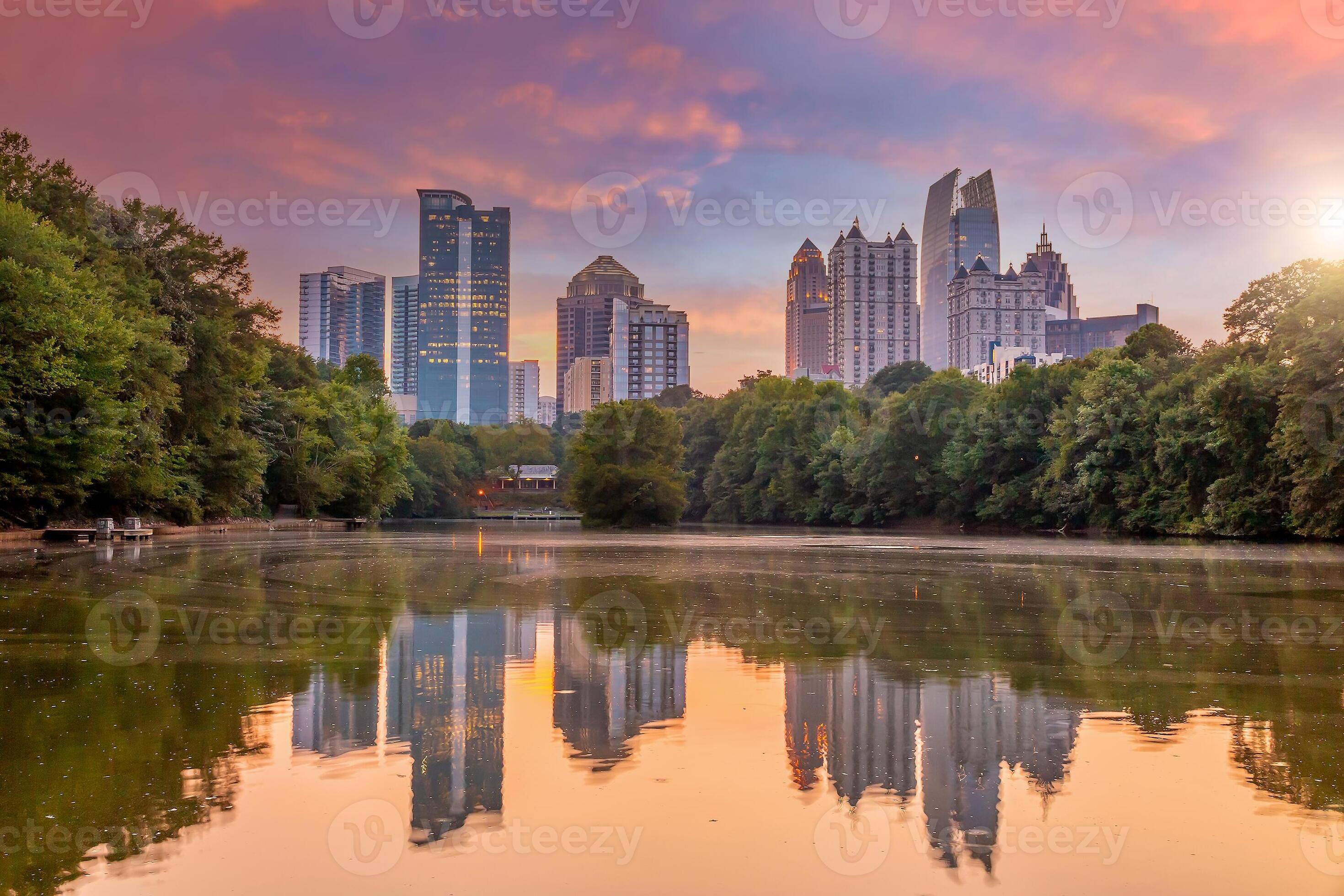Piedmont Park in Downtown Atlanta city in USA 8354527 Stock Photo at