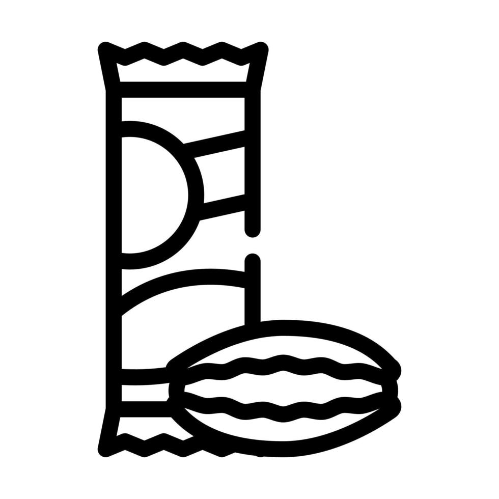 gnocchetti sardi pasta line icon vector illustration