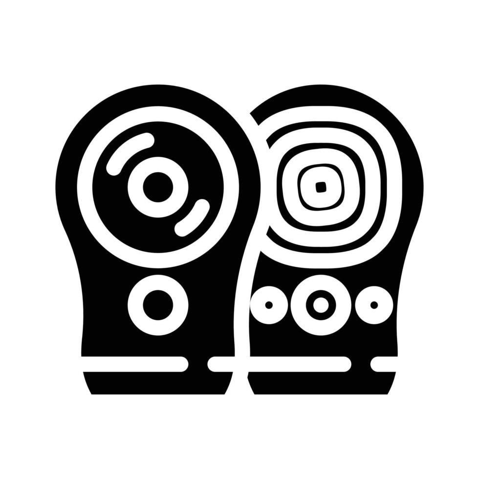 radio nanny device glyph icon vector illustration