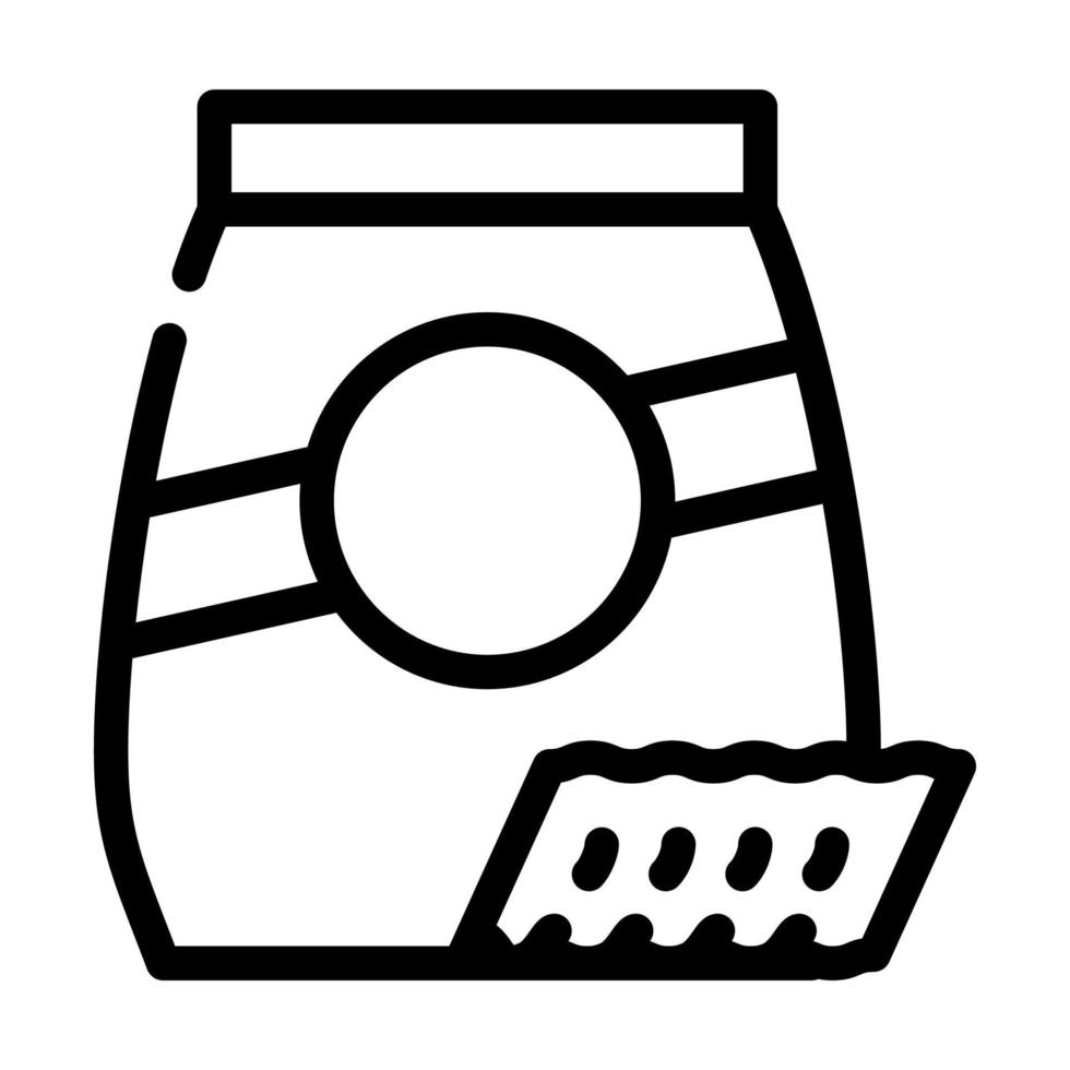 ricciutelle pasta line icon vector illustration