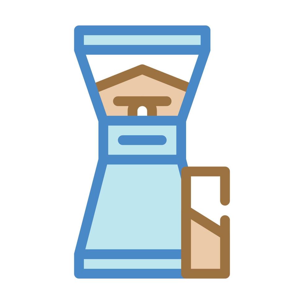 coffee grinder color icon vector symbol illustration