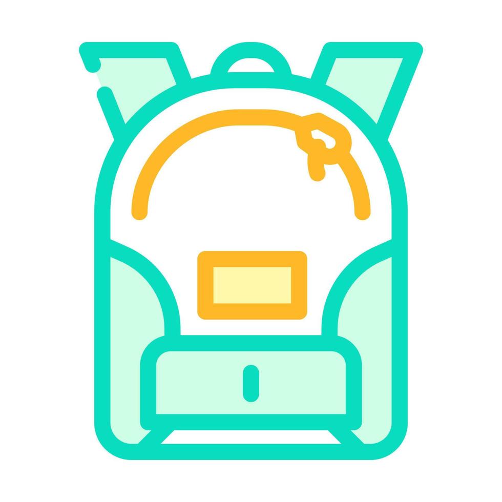 mochila bolsa color icono vector ilustración