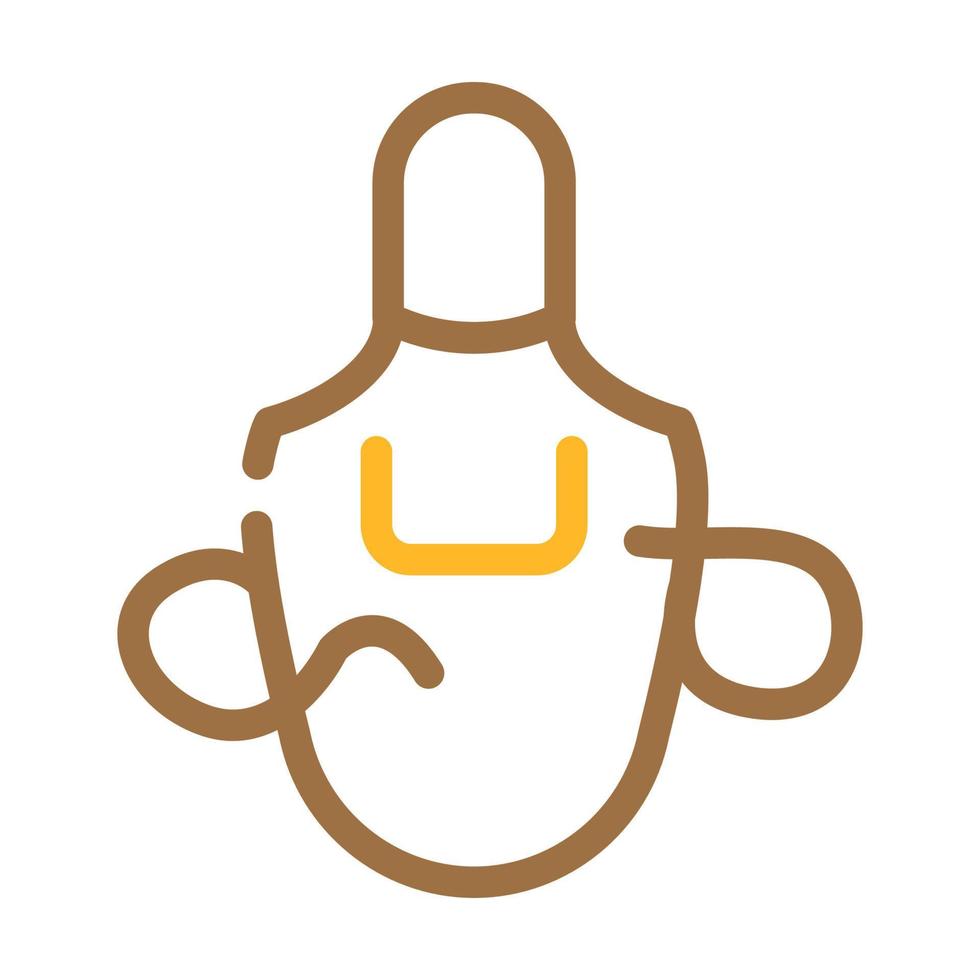 welder apron color icon vector illustration