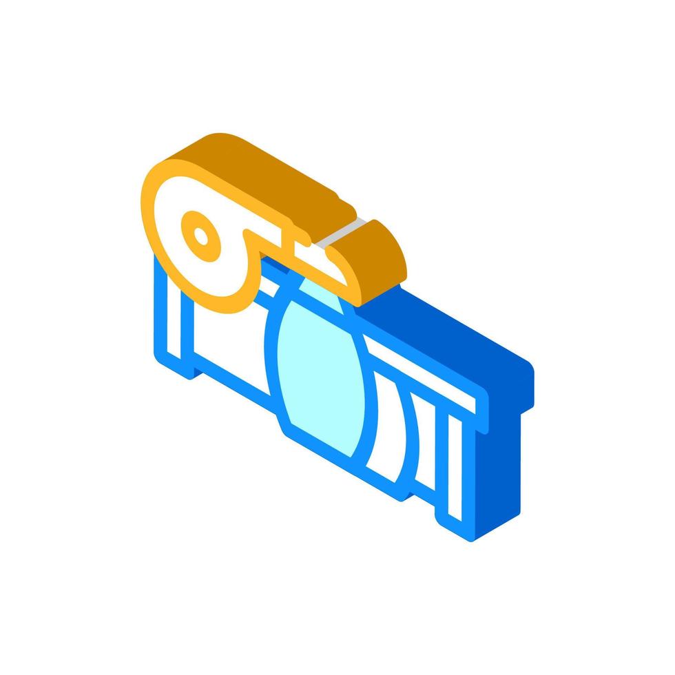 suction units isometric icon vector illustration color