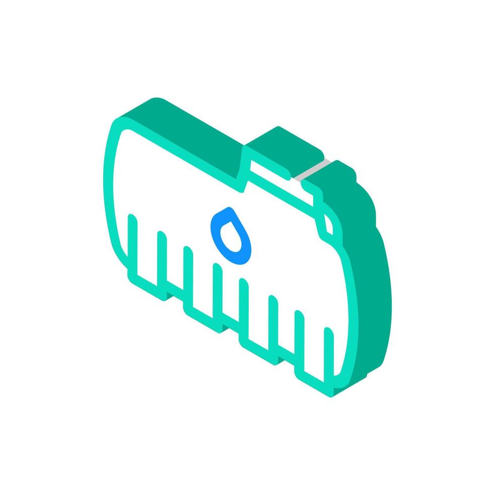 tank plastic detail isometric icon vector illustration