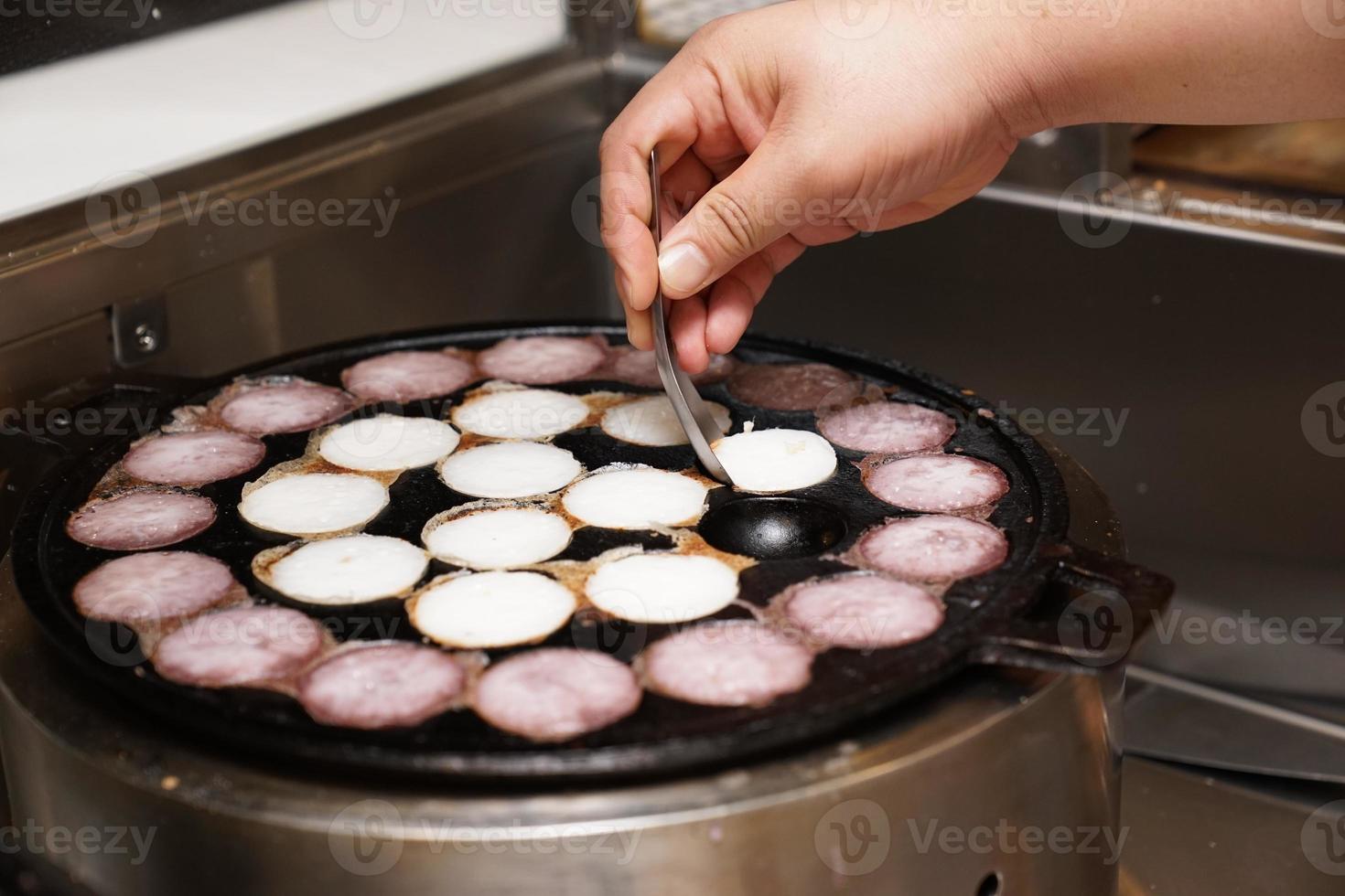 cocinar tipo fresco de dulce tailandés., bangkok, thialand. foto