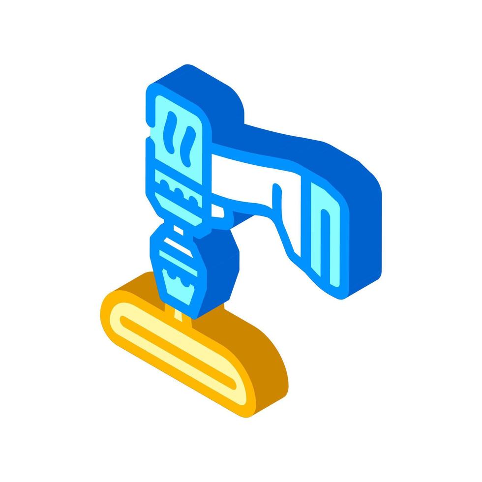 screwdriver attachment for car polishing isometric icon vector illustration