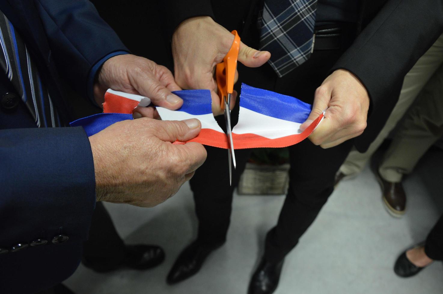 French ribbon, Inauguration photo