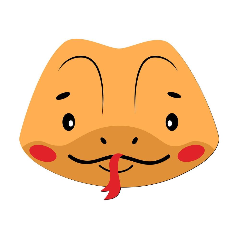 Snake Chinese zodiac sign. Snake animal vector