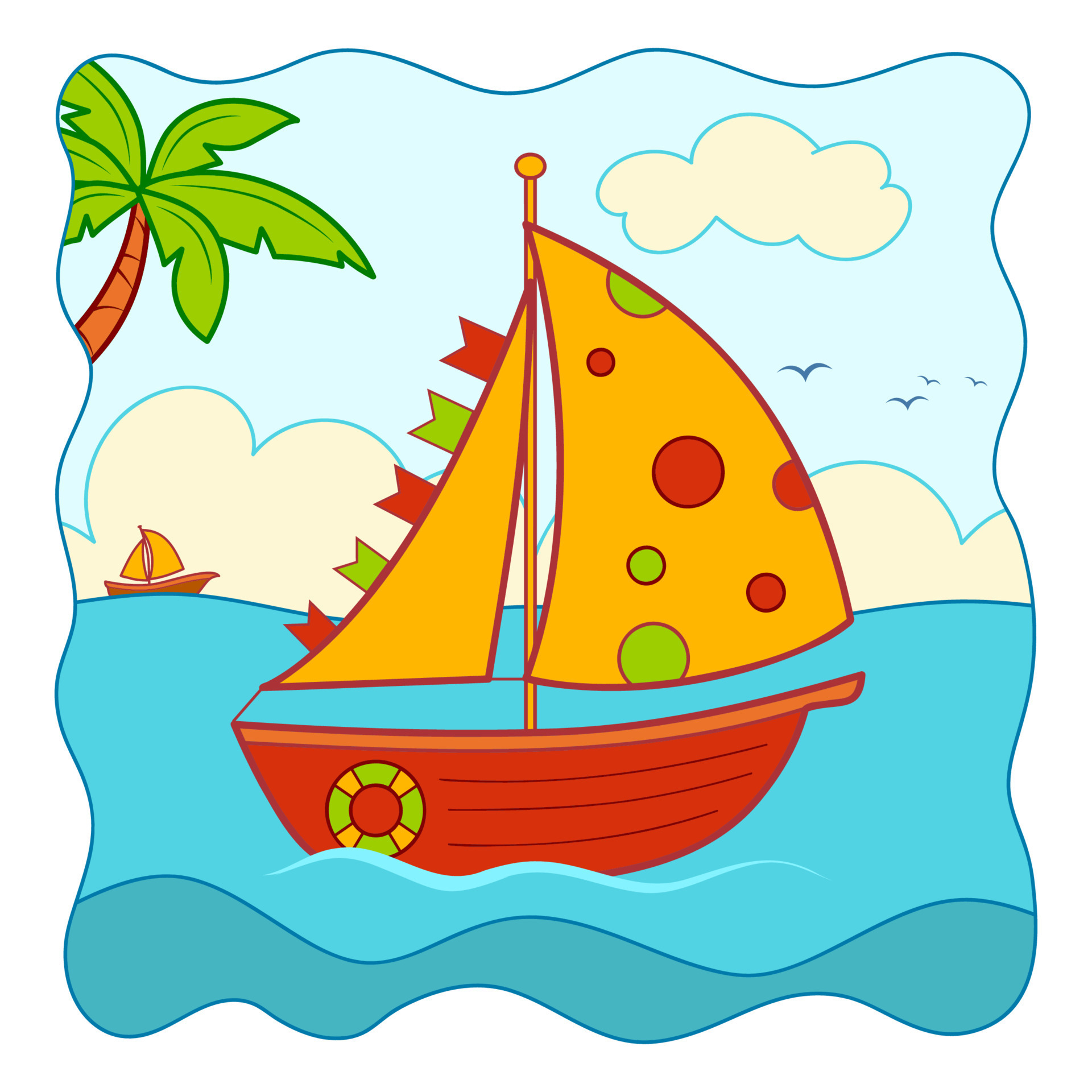 Cute Boat cartoon. Yacht clipart vector. Nature background 8358827 Vector Art at Vecteezy Cute Boat cartoon. Yacht clipart vector. Nature background 8358827 Vector Art at Vecteezy