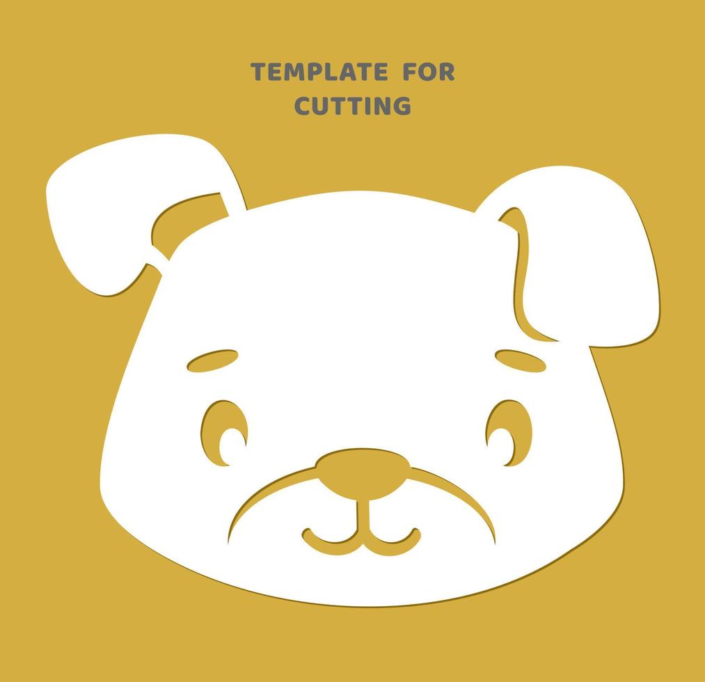 Dog silhouettes for cutting. Zodiac sign silhouette stencil vector
