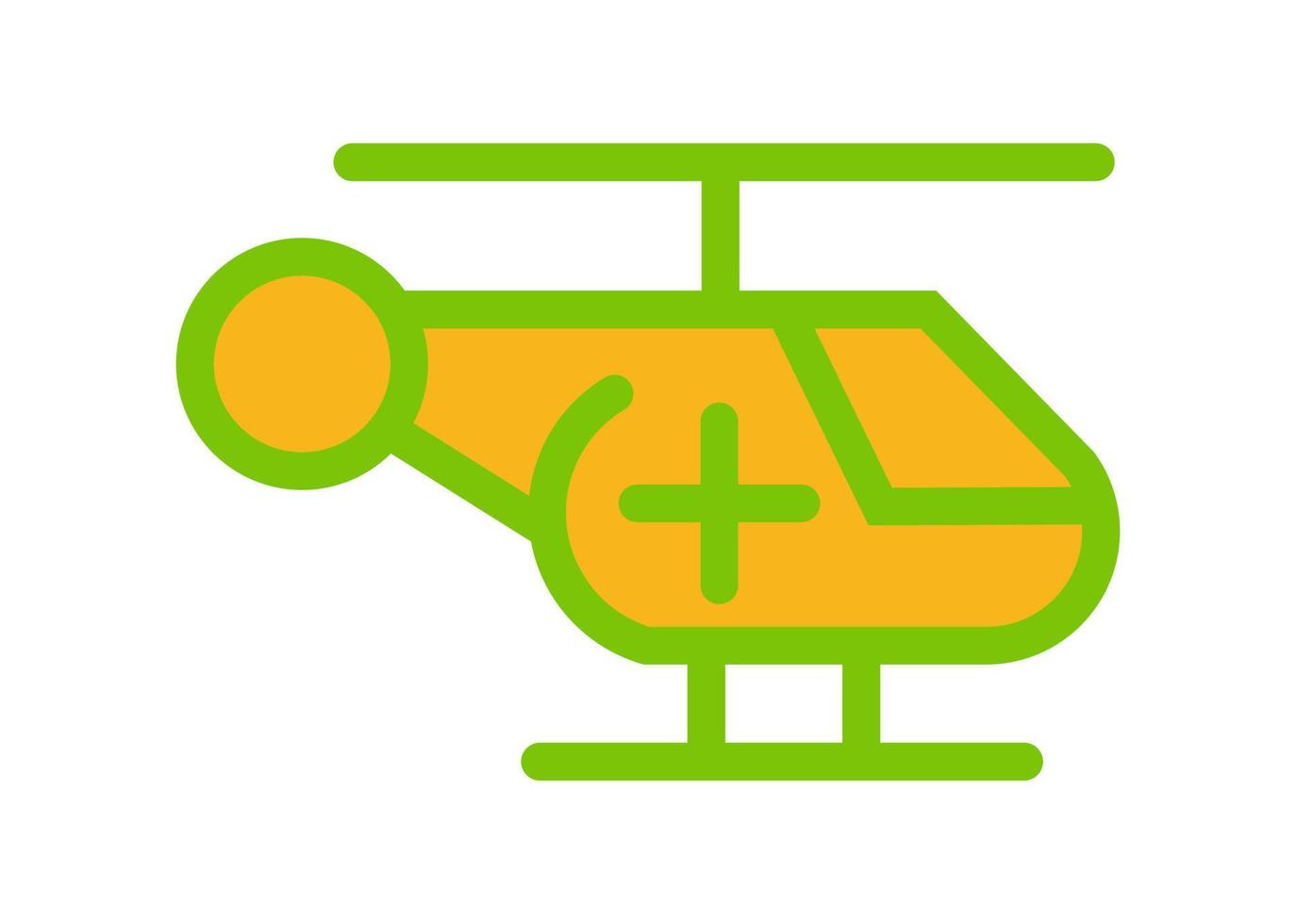 icono de forma de helicóptero o diseño de símbolo vector