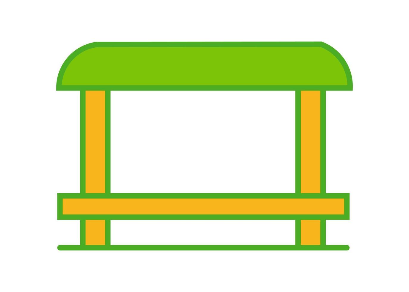 bus stop icon or symbol design vector