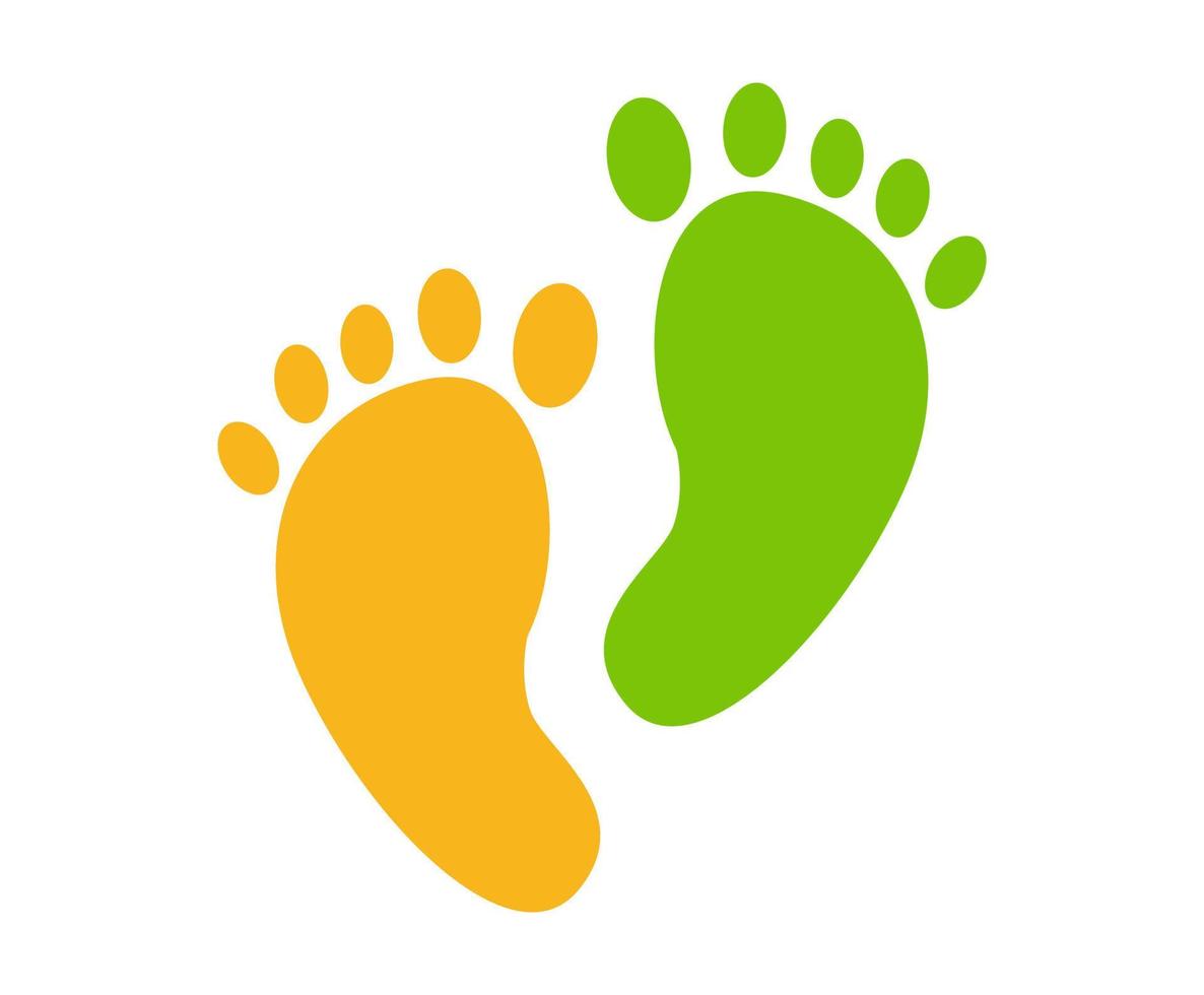 vector design footprints shape icon