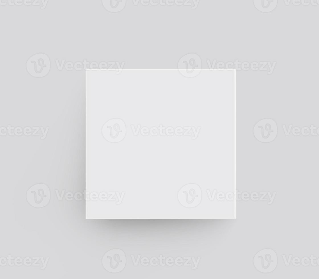 Blank package Box. Isolated on white background photo