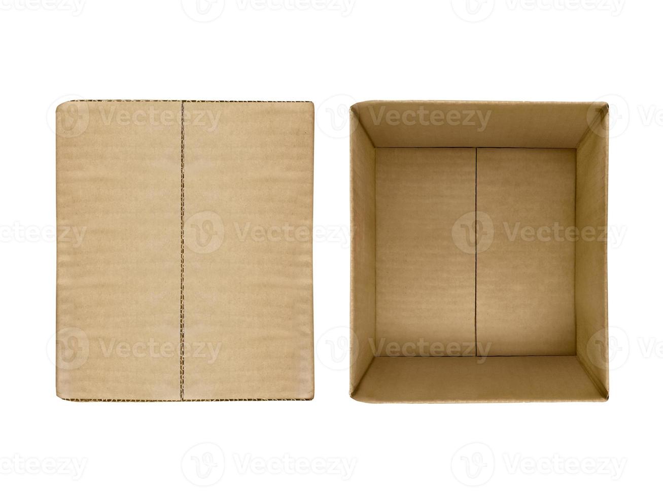 carton box isolated on white background photo