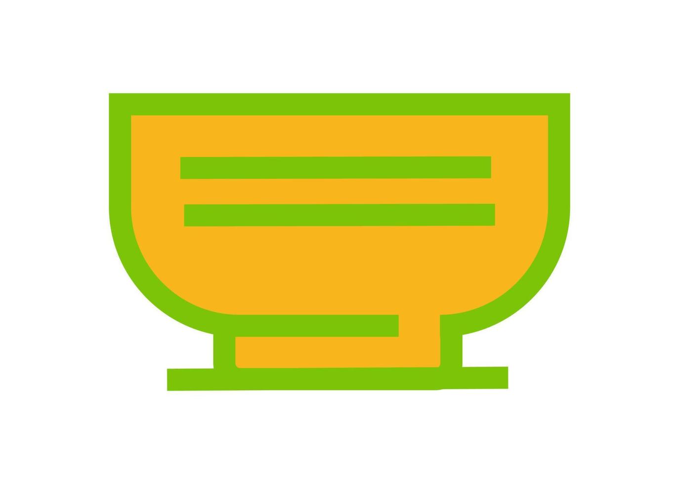bowl shape icon or symbol design vector