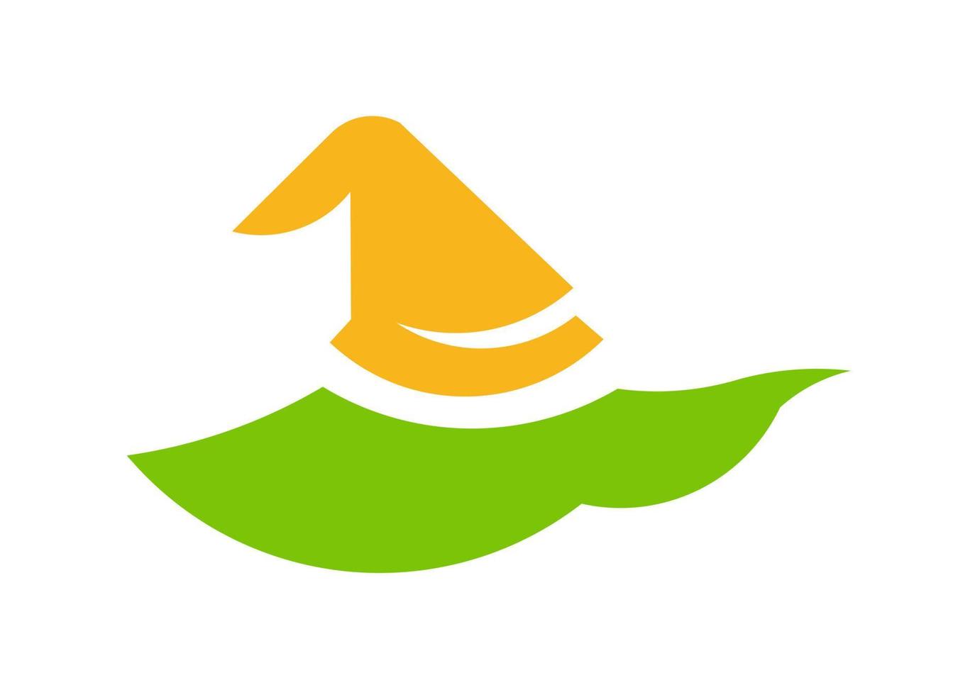vector design witch hat shape icon