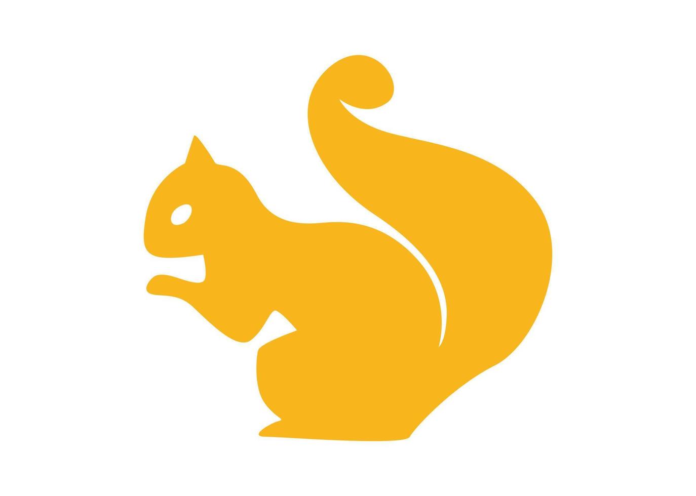 squirrel shape icon or symbol design vector