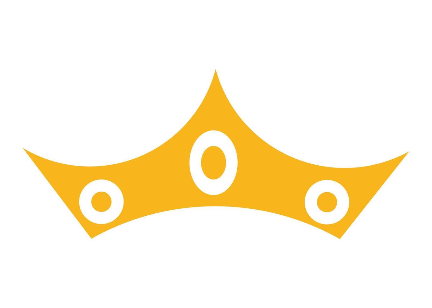 icono de forma de corona o diseño de símbolo vector