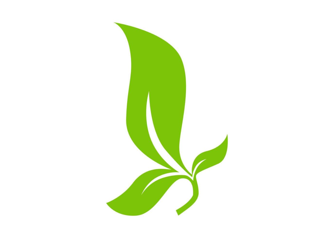 leaf shape icon or symbol design vector
