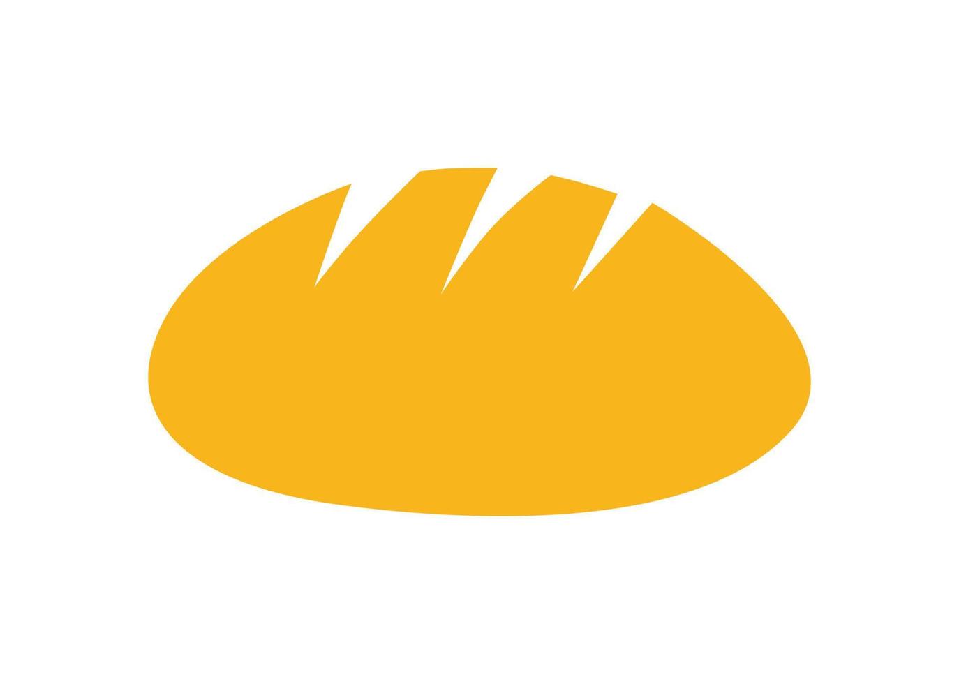 vector design bread shape icon