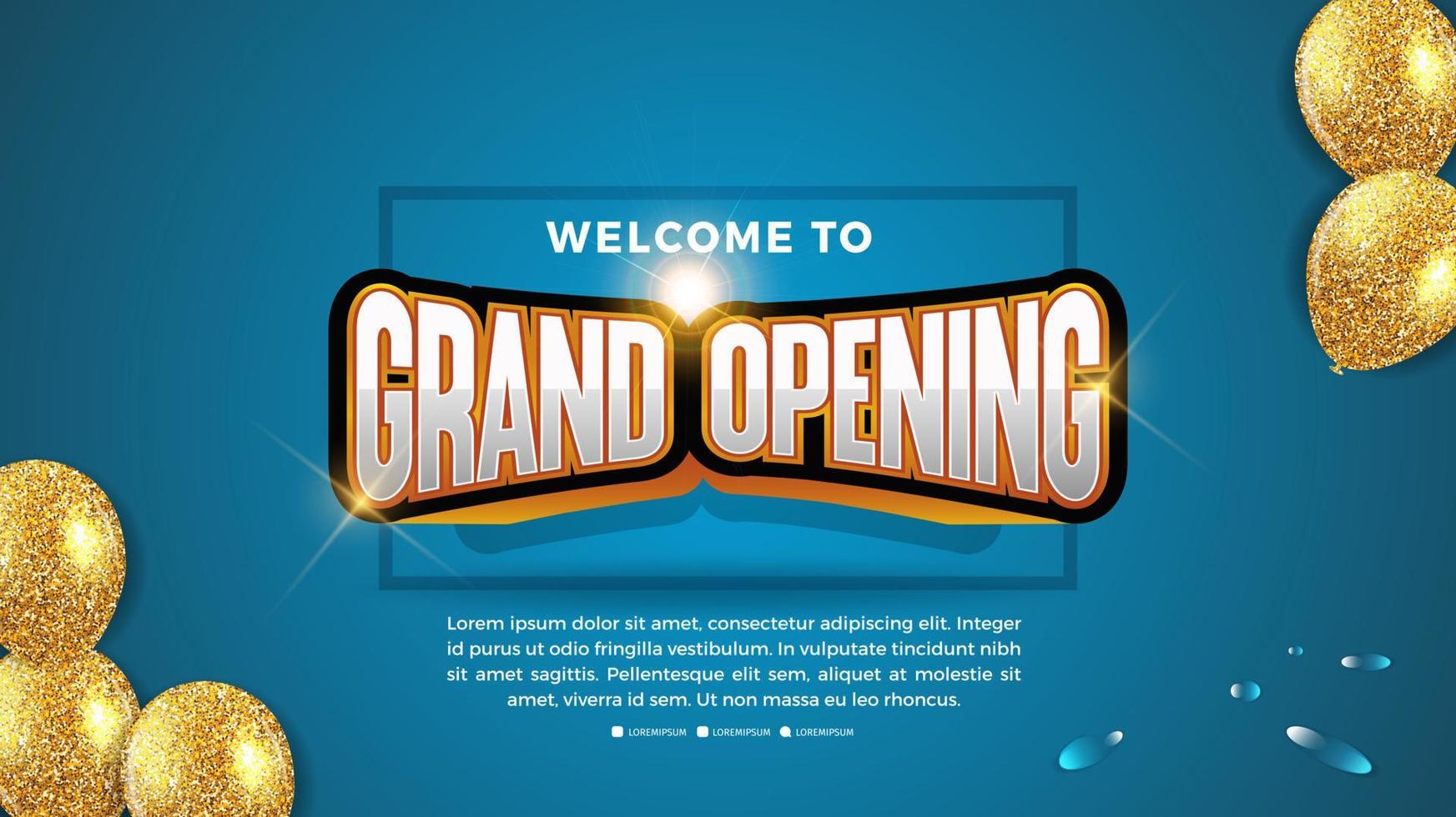 Grand Opening shop  vector template
