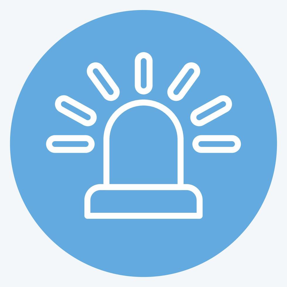 Icon Alert. suitable for Security symbol. blue eyes style. simple design editable. design template vector. simple illustration vector