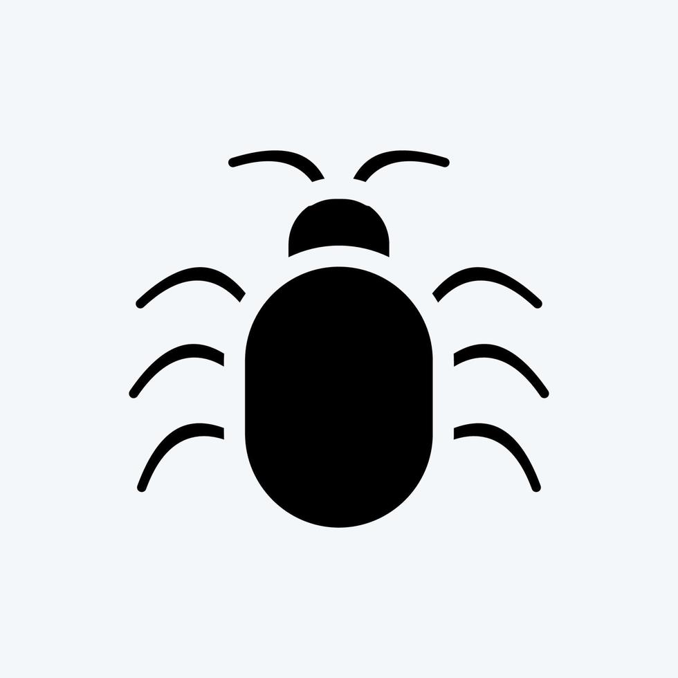 Icon Software Bug. suitable for Security symbol. glyph style. simple design editable. design template vector. simple illustration vector