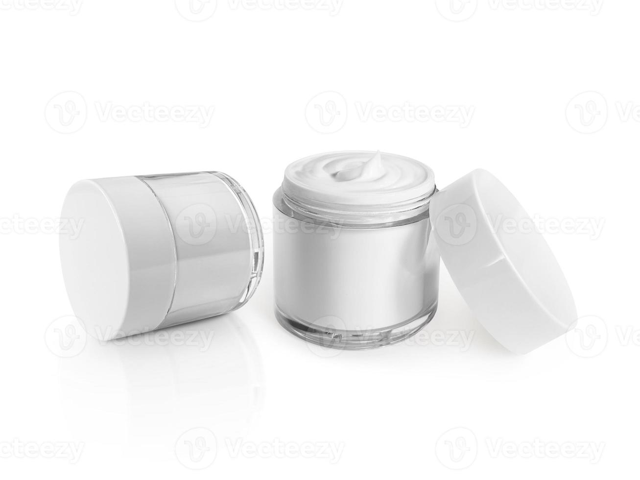 Cosmetic cream isolated on white photo