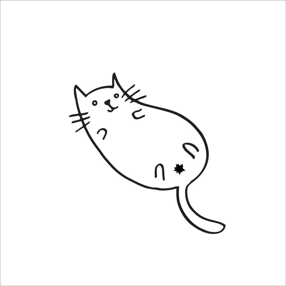 Cat Coloring page 8360637 Vector Art at Vecteezy