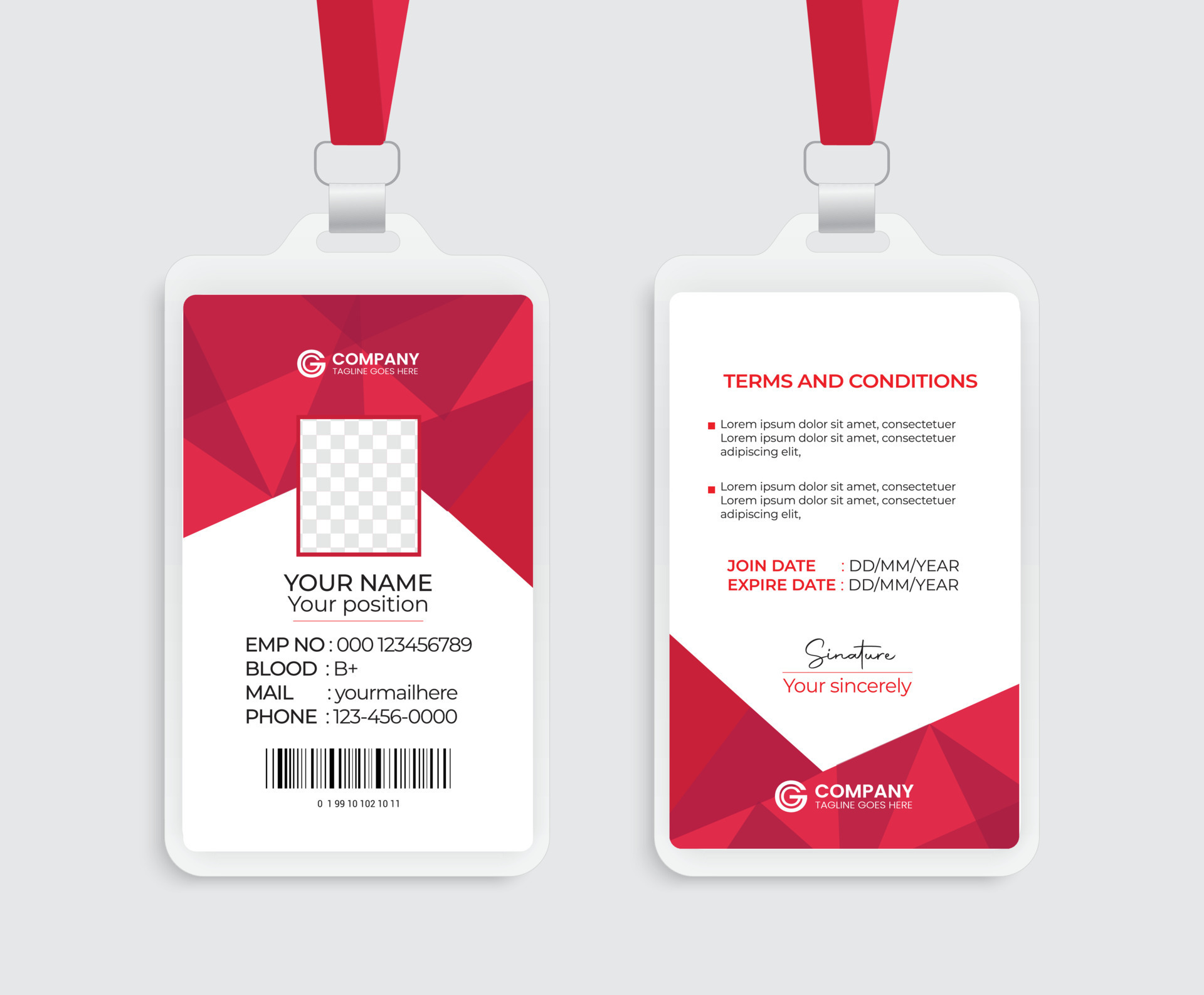 Id Card Without Picture