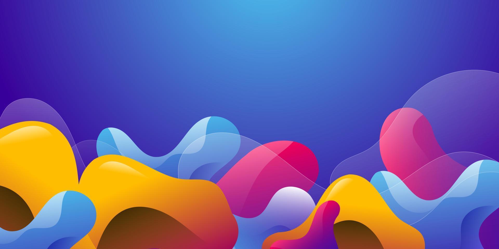 Abstract Liquid Colourfull vector