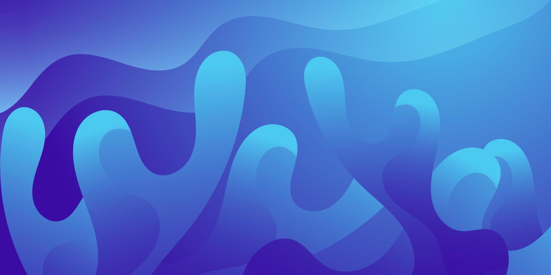 Abstract Background With Liquid Blue vector