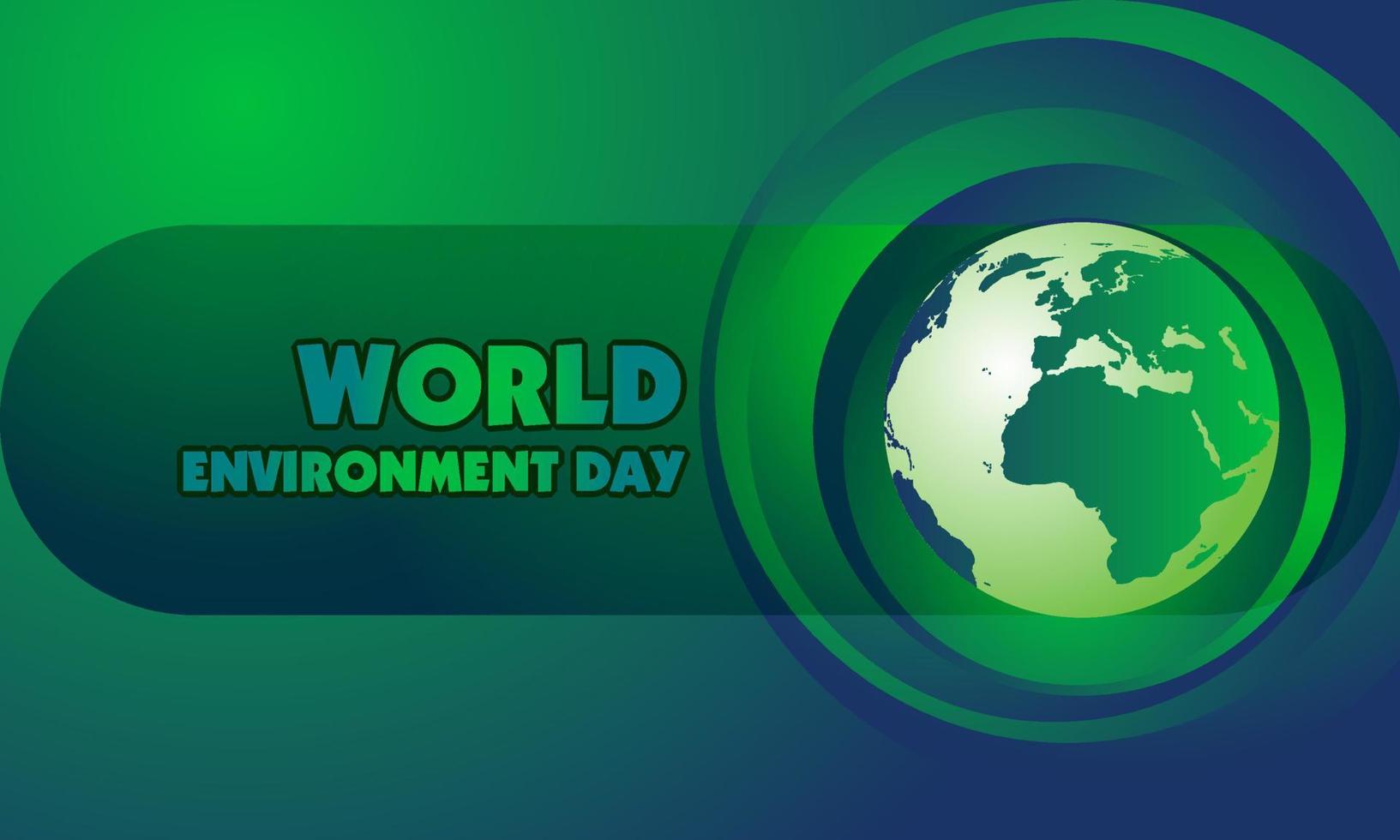 World Environment Day, abstract background with world vector