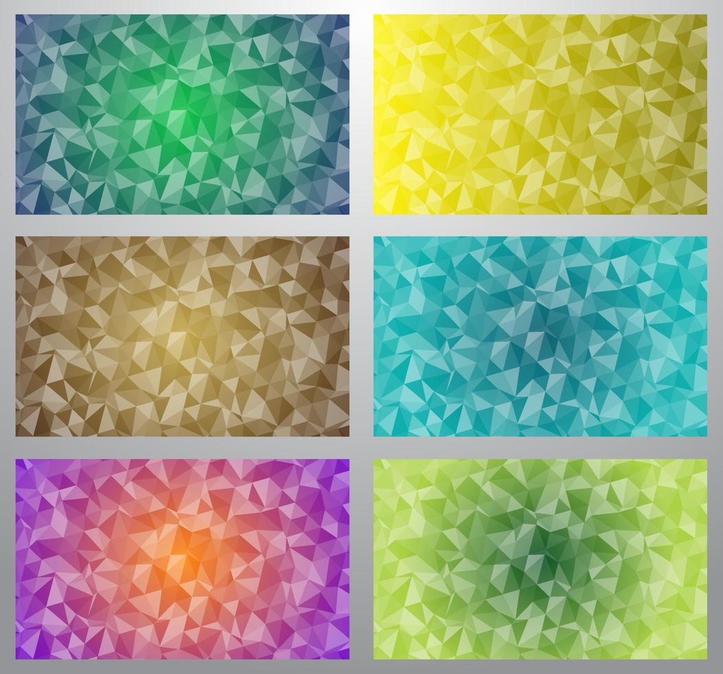 set of abstract backgound with gradient color vector