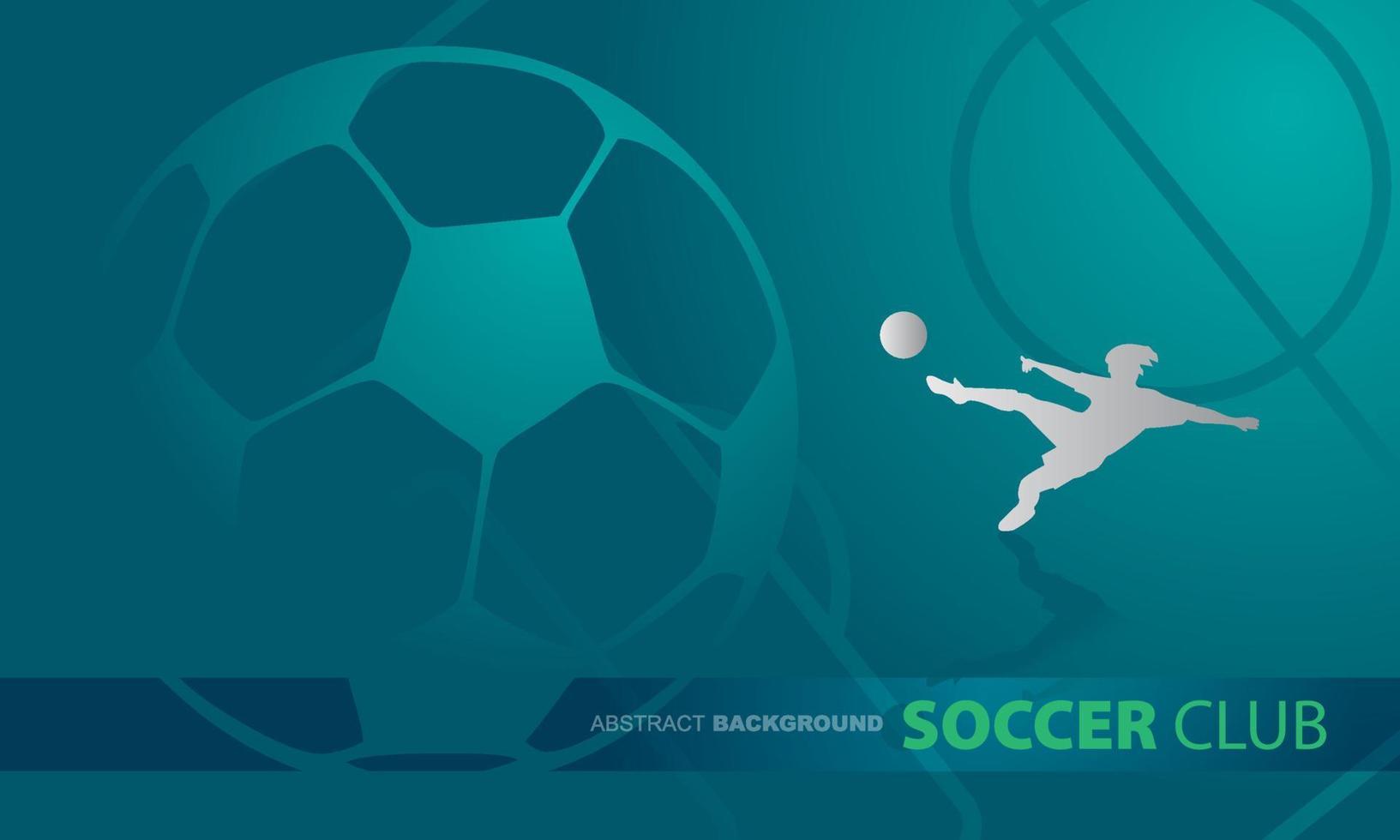 Soccer ball on abstract gradient background vector illustration