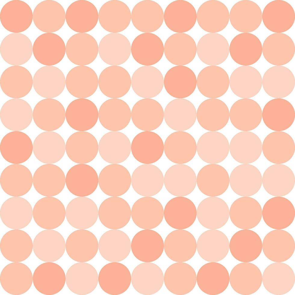 Pastel color nude patrón de círculo de fondo sin fisuras vector