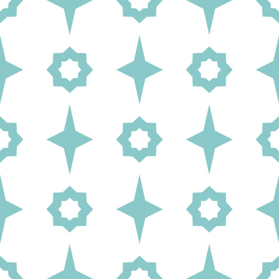 Seamless background with blue and white graphic pattern. vector