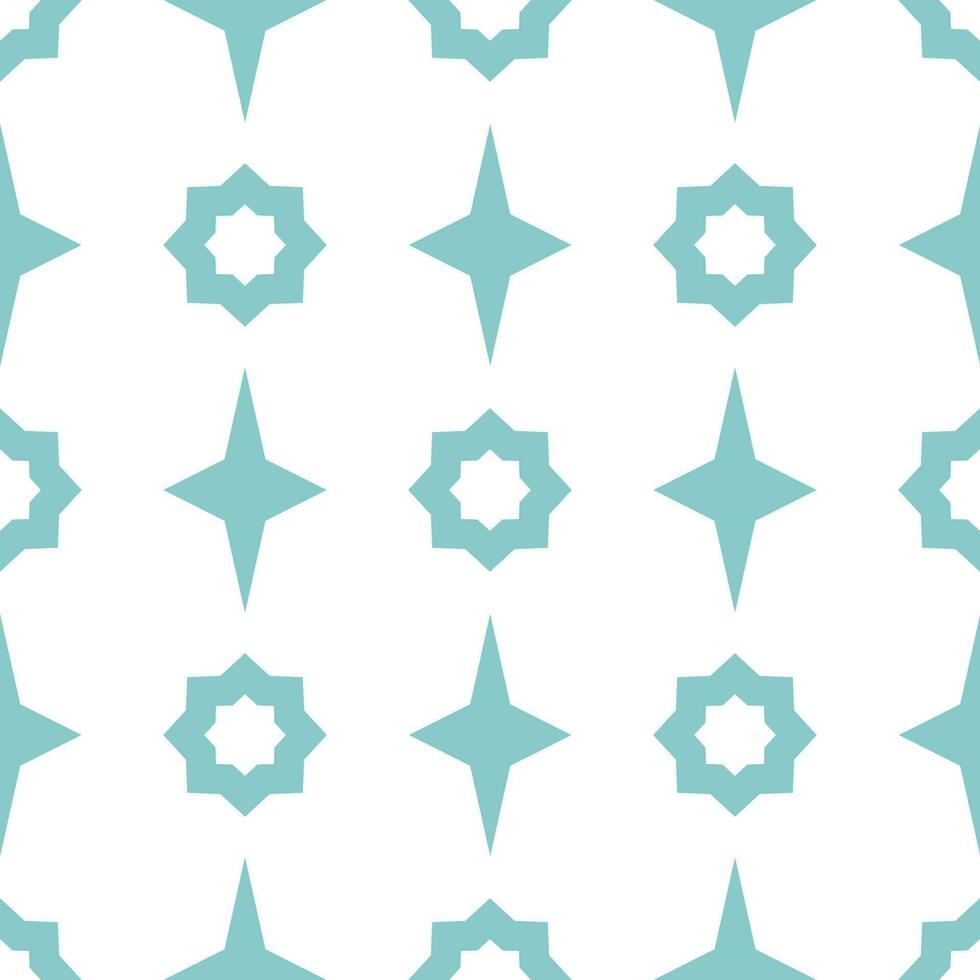 Seamless background with blue and white graphic pattern. vector