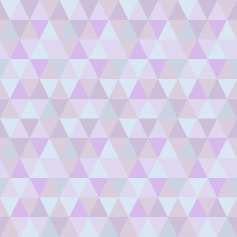 Pastel purple triangle shape seamless background vector