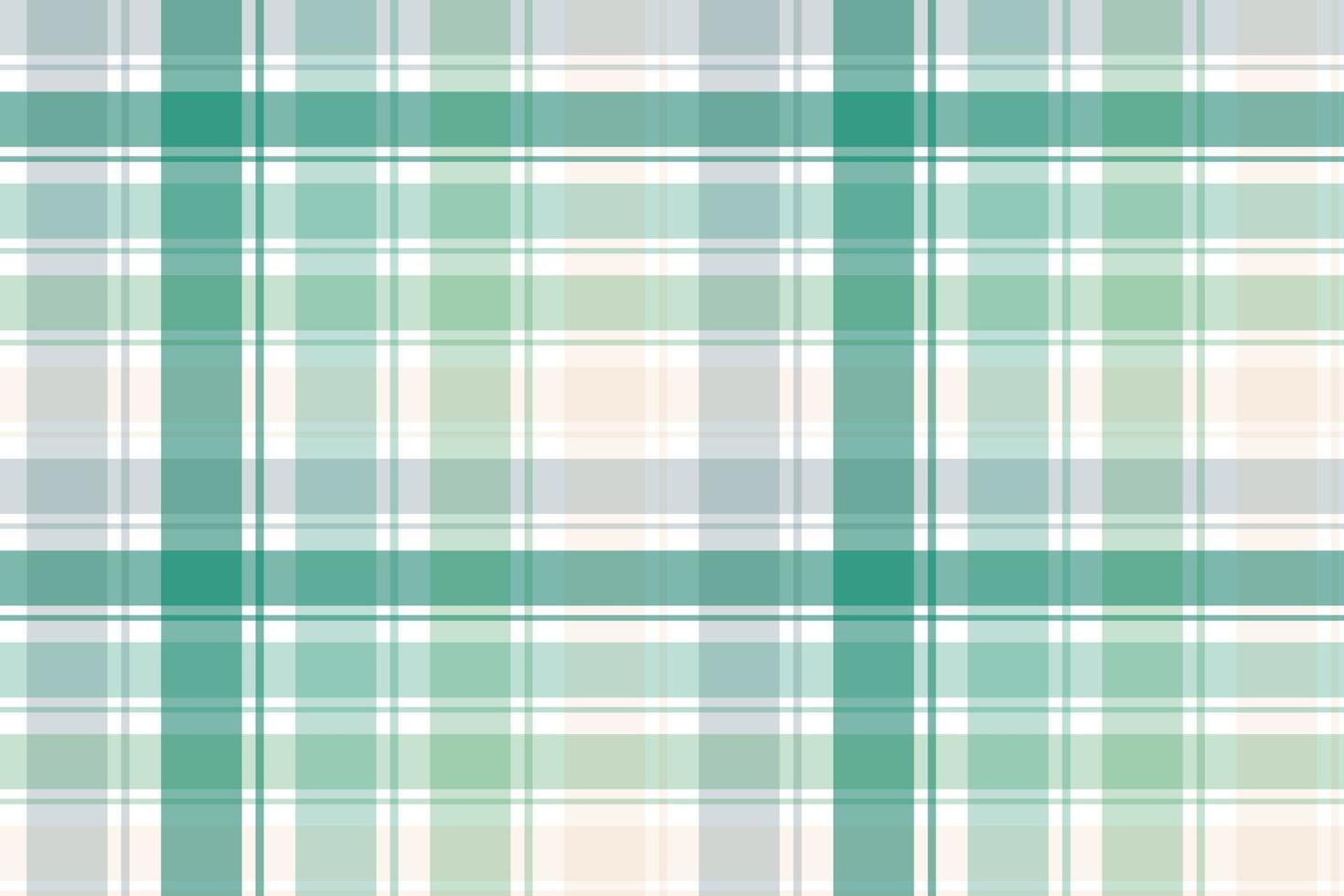 Madras check Green And White Pastel Color  A pattern with brightly coloured stripes of varying thickness crossing each other to create uneven checks. Typically used on shirts. vector