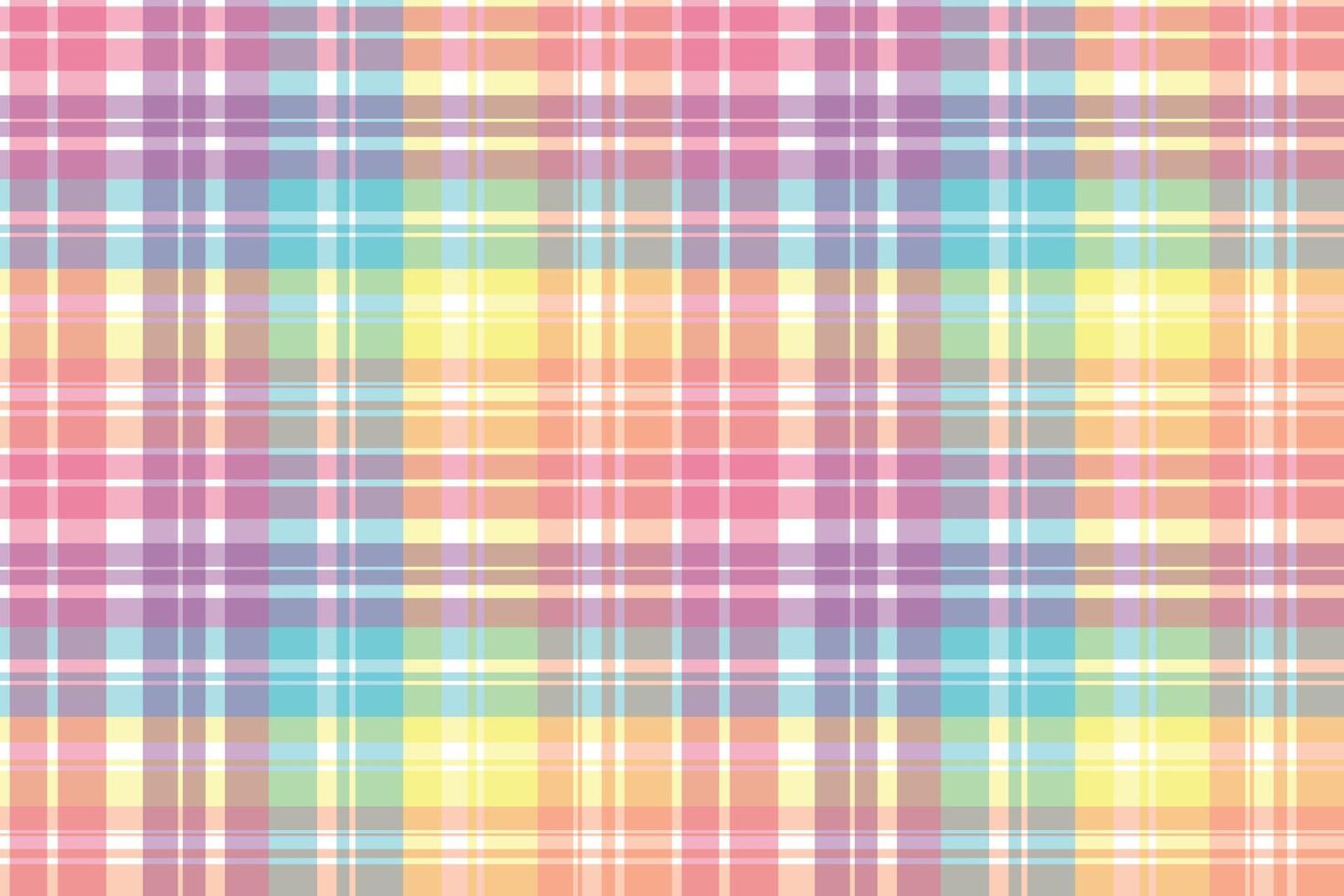 Madras check Rainbow Pastel Color A pattern with brightly colored