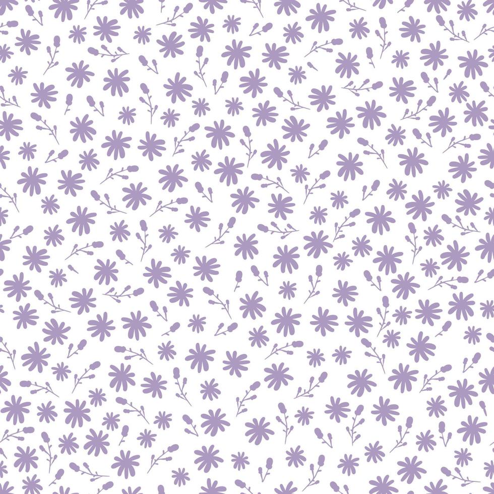 patrones sin fisuras florales. Flores lindas. impresión con pequeñas flores suaves. impresión ditsy. lindo fondo de primavera. plantilla elegante para impresoras de moda vector