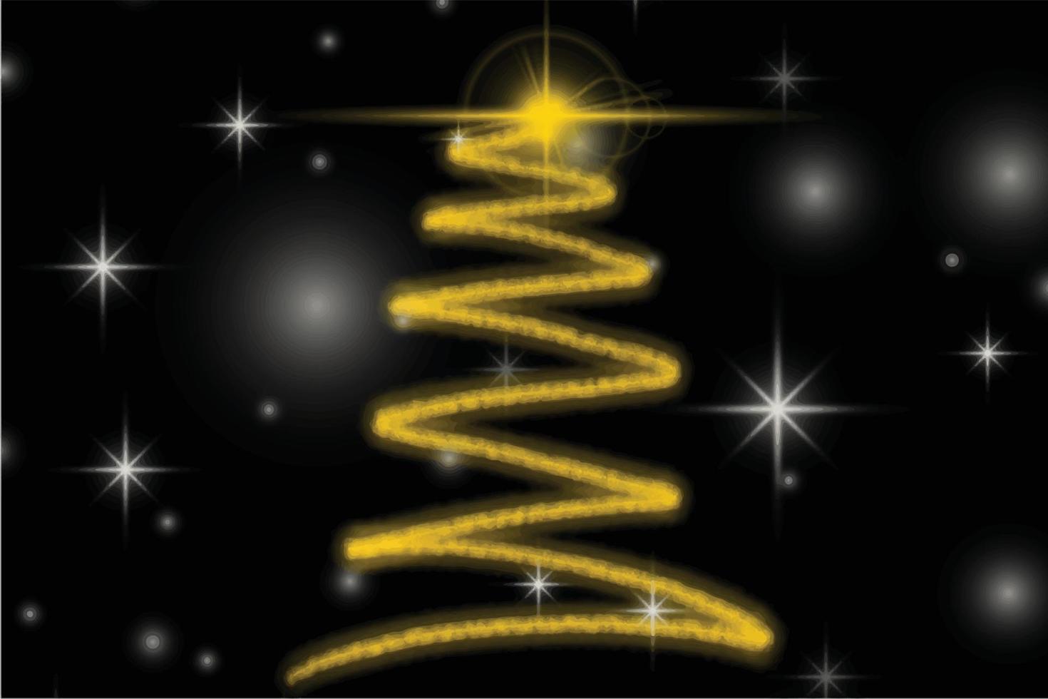 pino árbol oro pelota estrella llamarada regalo dibujo negro papel pintado iconos símbolos ornato ornamento feliz navidad feliz año nuevo vacación invierno resfriado temporada diciembre enero fiestas festejar festival evento vector